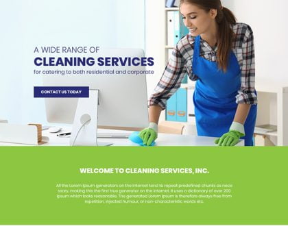 Need of Website Design Service for Cleaning Business